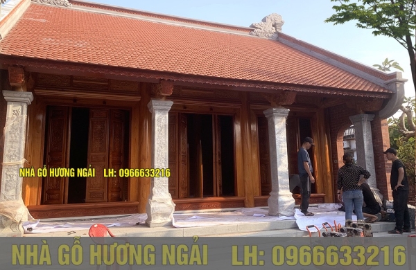 Nhà gỗ xoan - Nhà Gỗ Hương Ngải - Công Ty TNHH Nhà Gỗ Cổ Truyền Việt Nam